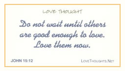 Love Thoughts with Bible Verse